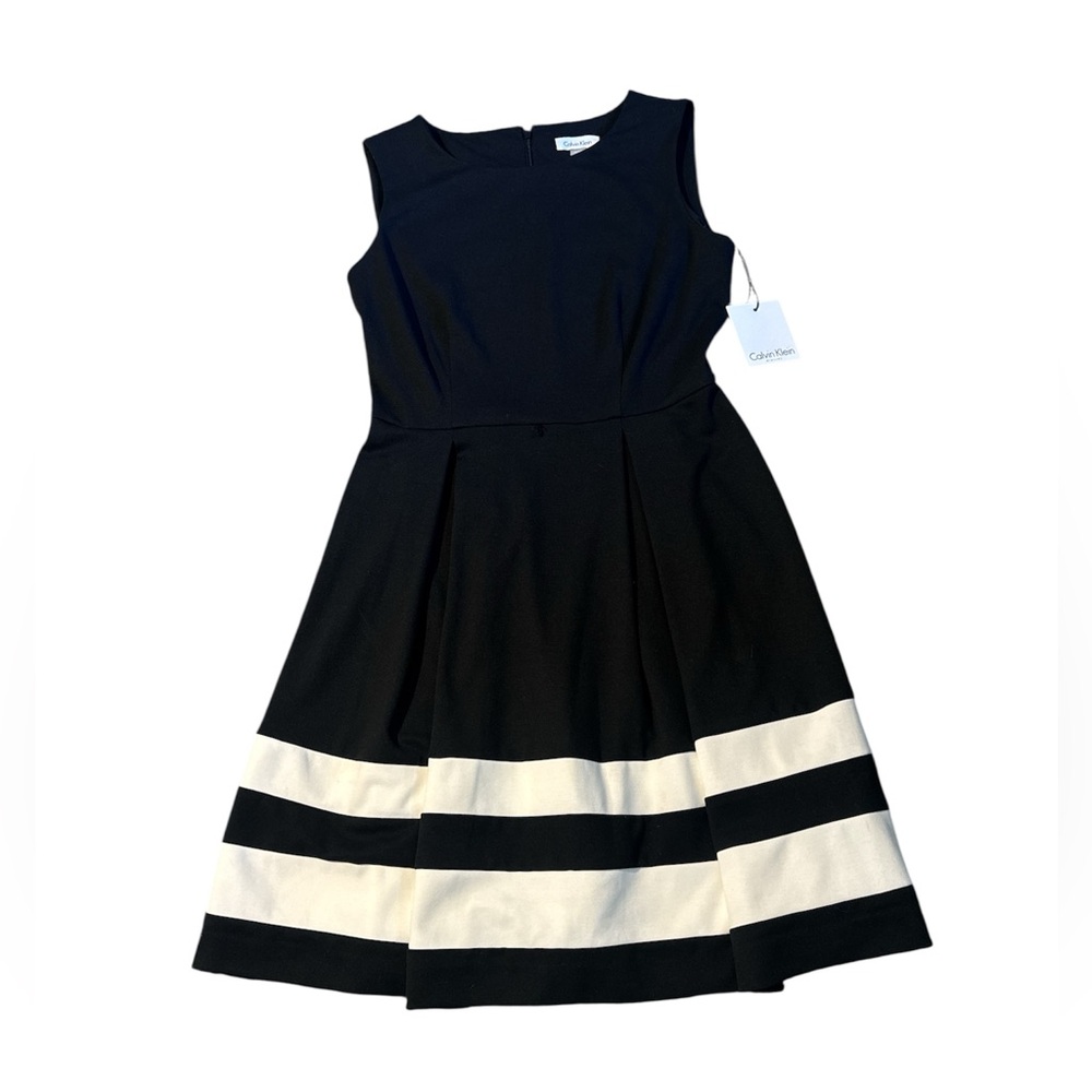 NWT Calvin Klein Dress in Black and White